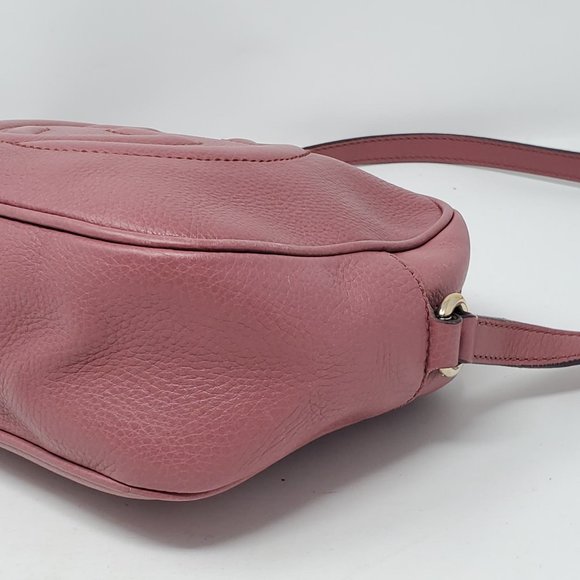 Auth Gucci Soho Disco Camera Leather Crossbody Bag - Picture 7 of 15